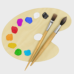 絵具の画像
